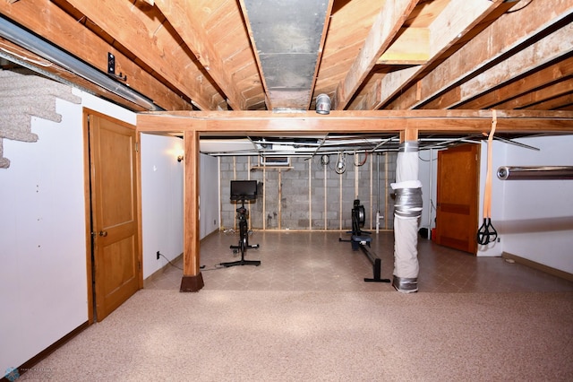 view of workout room