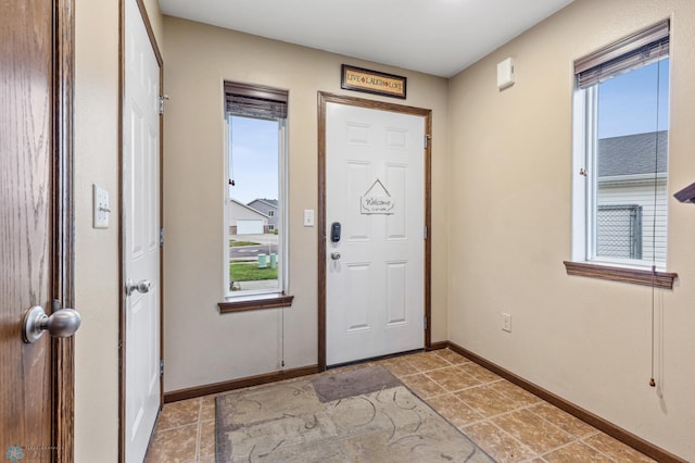 view of entrance foyer