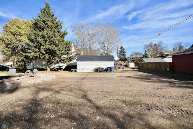 exterior space with an outdoor structure