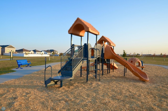 view of play area