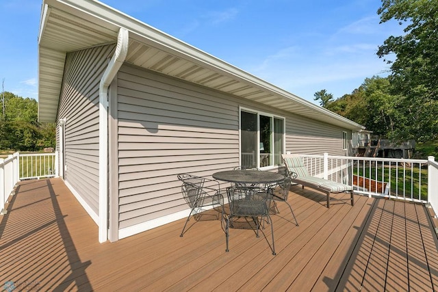 view of wooden terrace