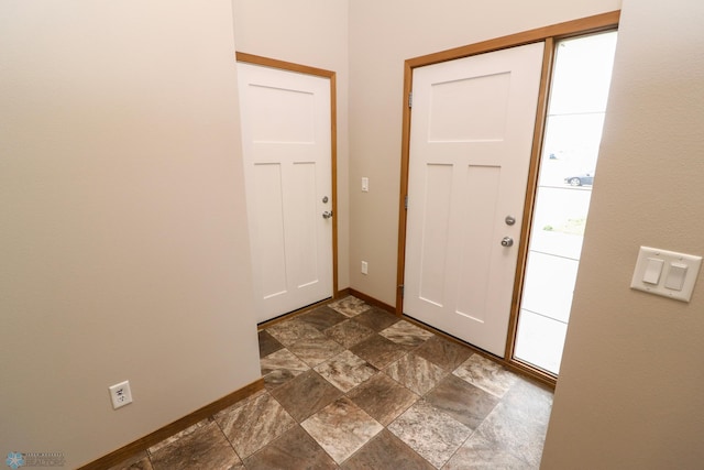 foyer entrance with plenty of natural light