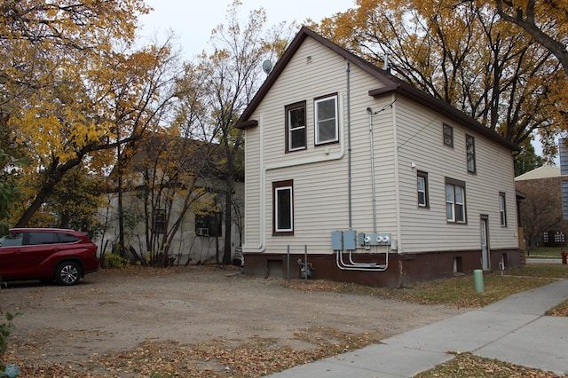 view of home's exterior