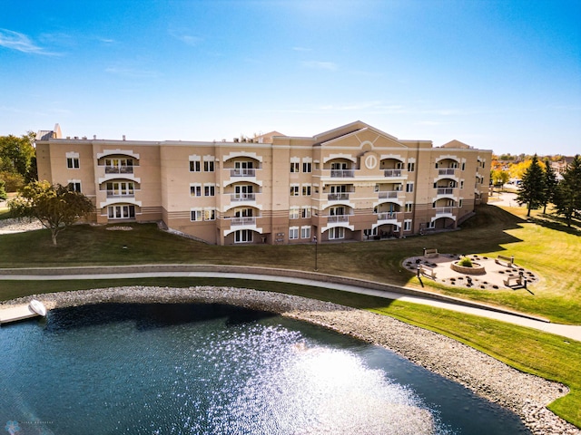 view of property featuring a water view