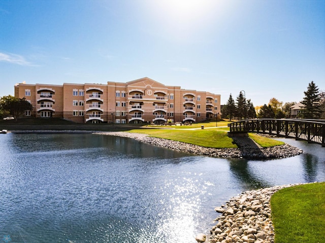 view of water feature