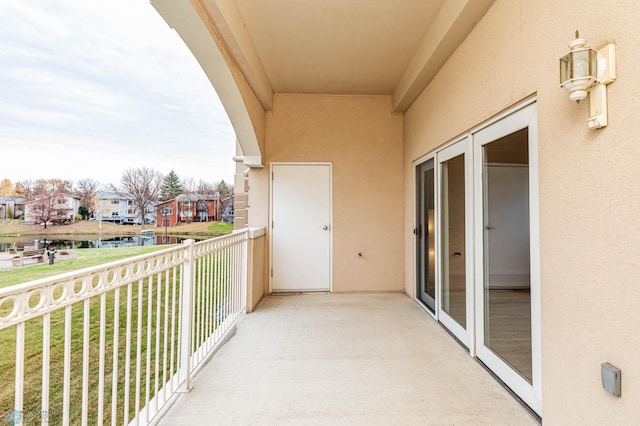 view of balcony