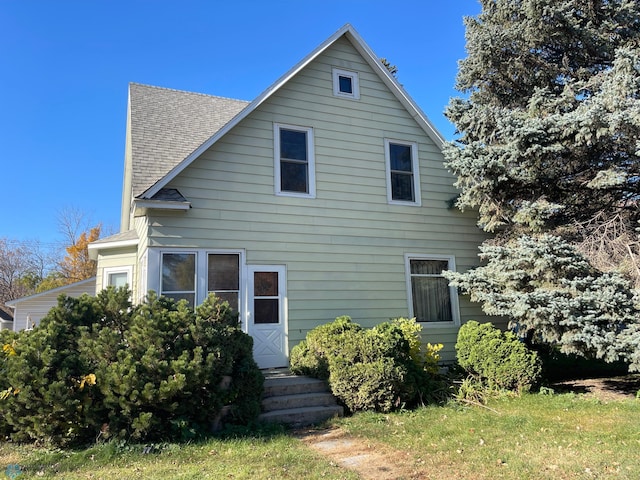 view of rear view of property