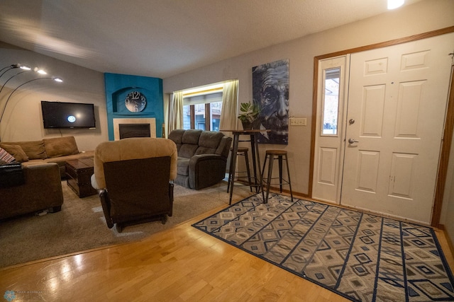 entrance foyer featuring hardwood / wood-style flooring