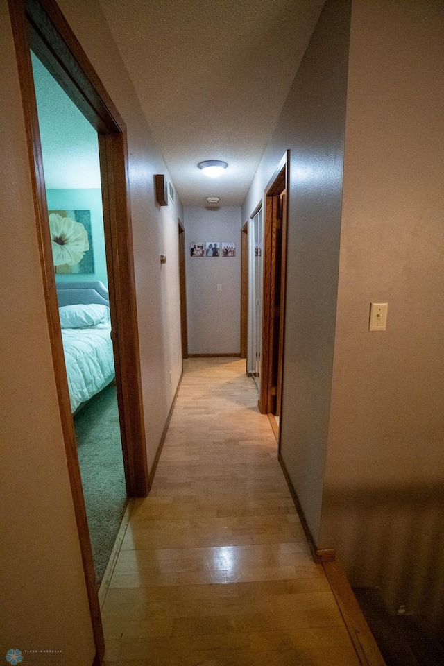 hallway featuring light hardwood / wood-style flooring