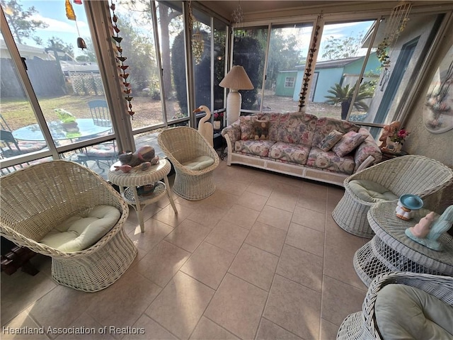 view of sunroom / solarium