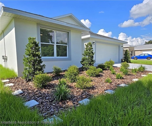 view of home's exterior featuring a garage