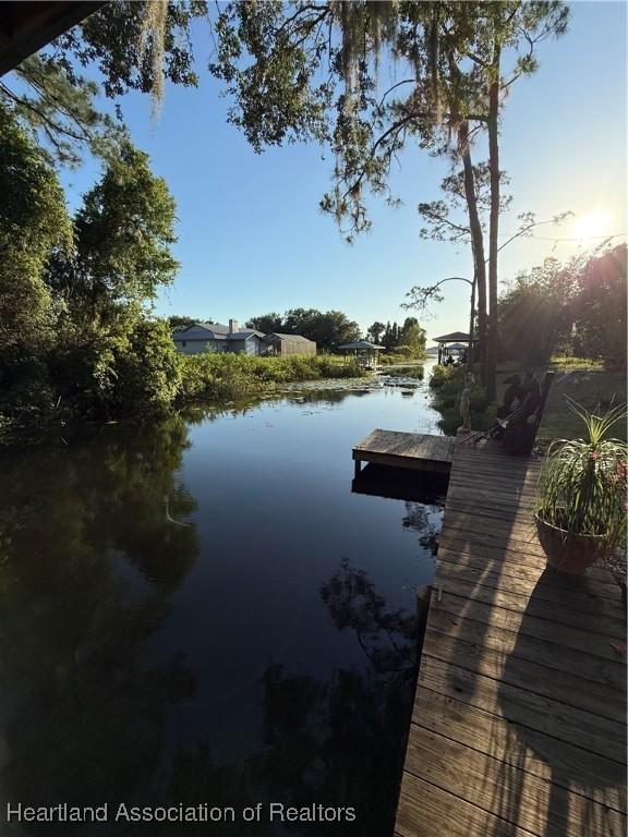 100 Daisy Ln, Lake Placid, FL 33852 - dock featuring a water view