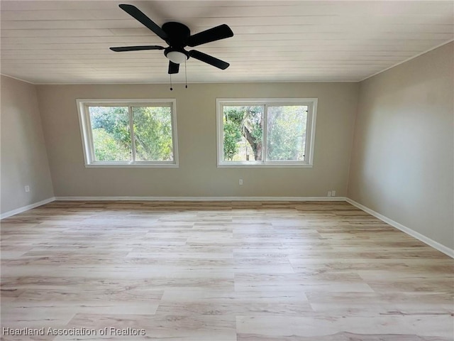 602 Wilhite St, Avon Park, FL 33825 - empty room with light wood-style flooring, a healthy amount of sunlight, a ceiling fan, and wood ceiling