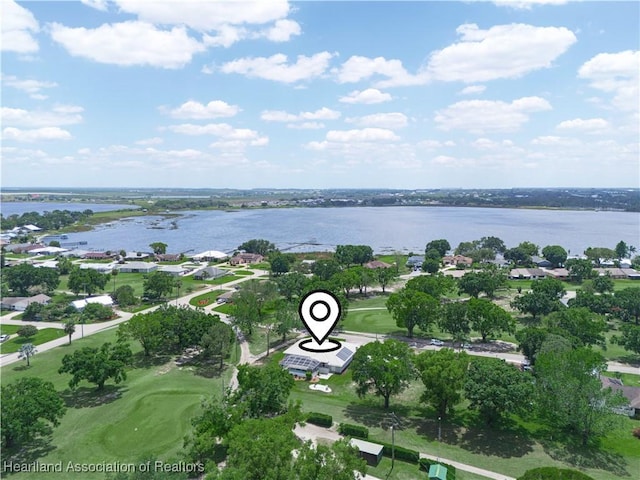 897 Entrance Rd, Avon Park, FL 33825 - birds eye view of property featuring a water view