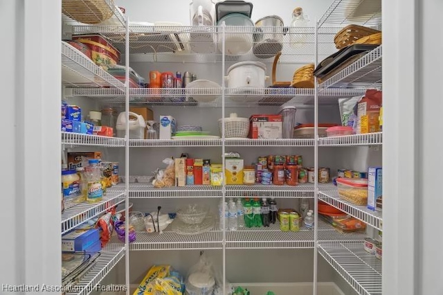 view of pantry