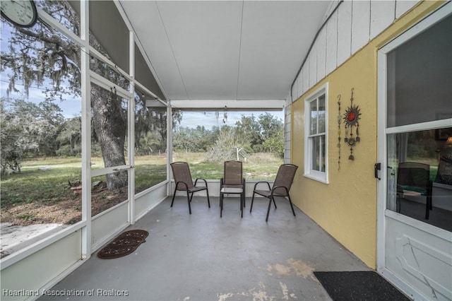 view of sunroom / solarium