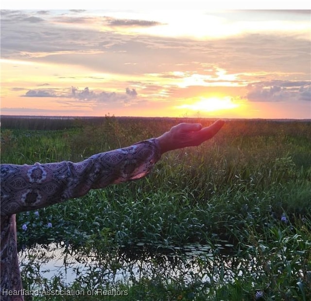 view of nature at dusk