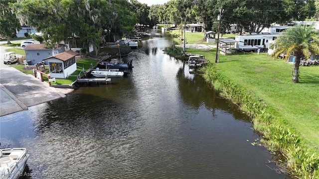 4232 Trails End Rd, Lorida, FL 33857 - water view with a dock