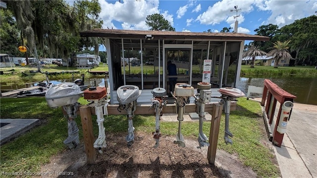 4232 Trails End Rd, Lorida, FL 33857 - dock featuring a water view