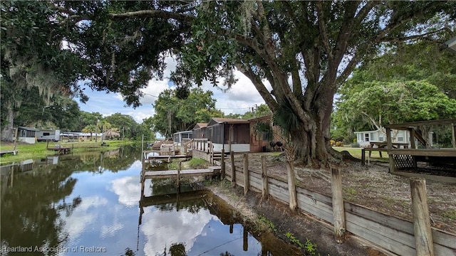 4232 Trails End Rd, Lorida, FL 33857 - dock area featuring a water view