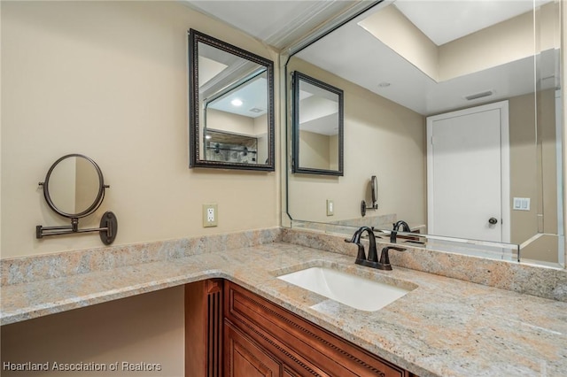 bathroom with vanity