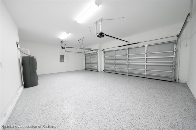 4737 Myrtle Dr, Sebring, FL 33872 - garage with a garage door opener and electric panel