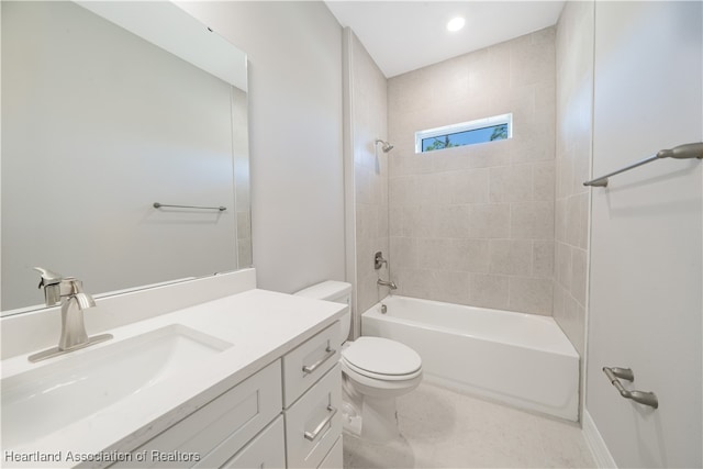 4737 Myrtle Dr, Sebring, FL 33872 - bathroom featuring vanity and bathing tub / shower combination