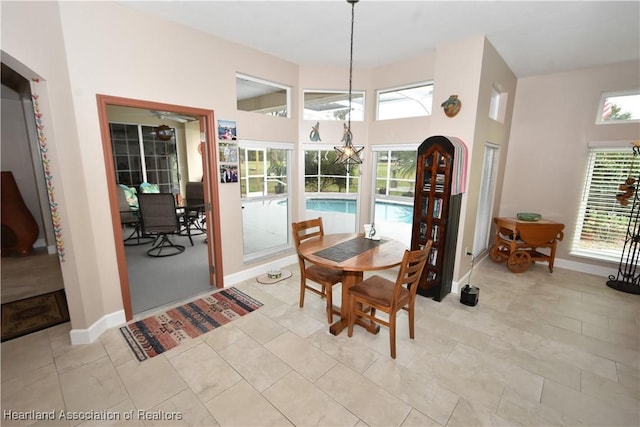 dining room featuring plenty of natural light