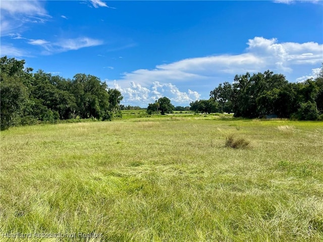 view of nature featuring a rural view