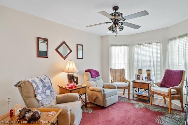 2033 Ashley Oaks Cir, Sebring, FL 33870 - sitting room with a ceiling fan