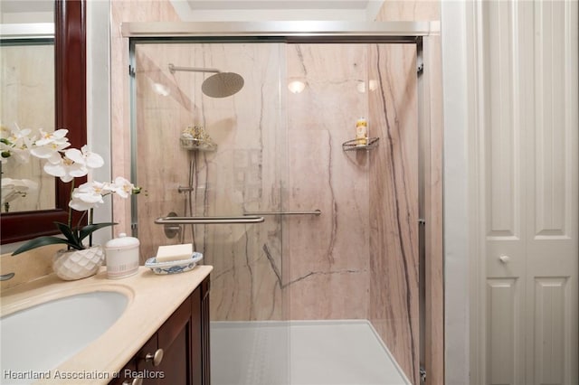 2351 Lakeview Dr Unit 219, Sebring, FL 33870 - full bathroom with vanity and a marble finish shower