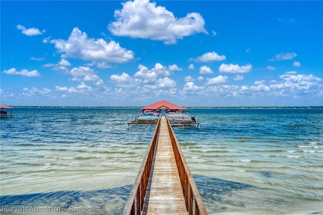 2351 Lakeview Dr Unit 219, Sebring, FL 33870 - dock with a water view and boat lift