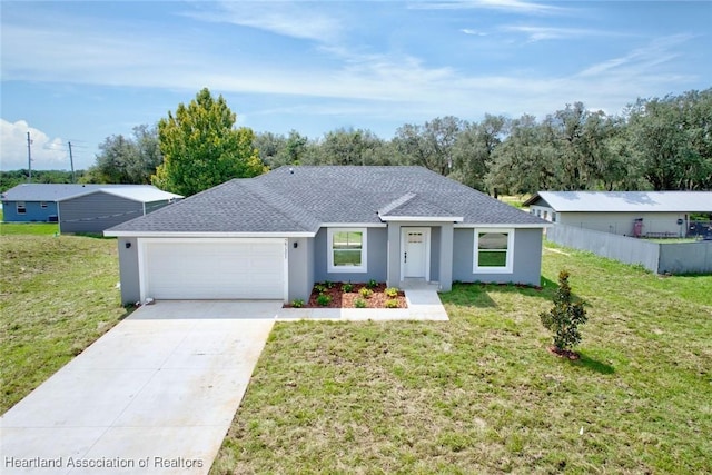 2731 W Albatross Rd, Avon Park, FL 33825 - single story home featuring a garage, roof with shingles, driveway, and stucco siding