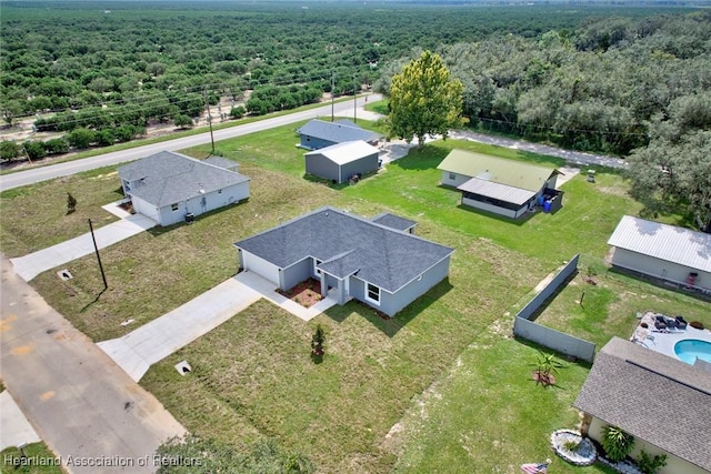2731 W Albatross Rd, Avon Park, FL 33825 - view from above of property featuring a forest