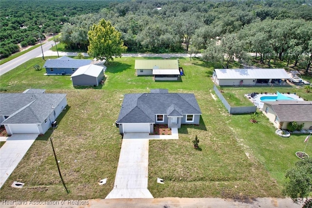 2731 W Albatross Rd, Avon Park, FL 33825 - view from above of property with a heavily wooded area