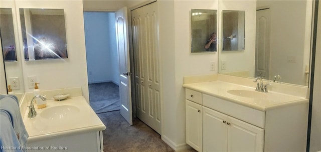 bathroom with vanity