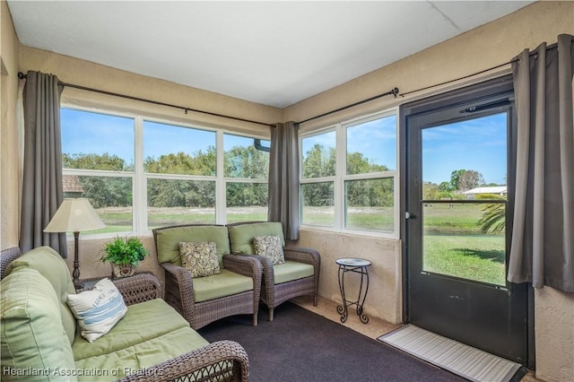 view of sunroom / solarium