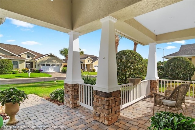 view of patio / terrace featuring a porch