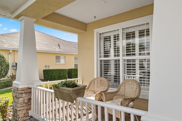 view of patio / terrace featuring covered porch