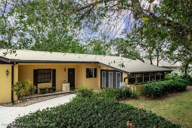 view of ranch-style home