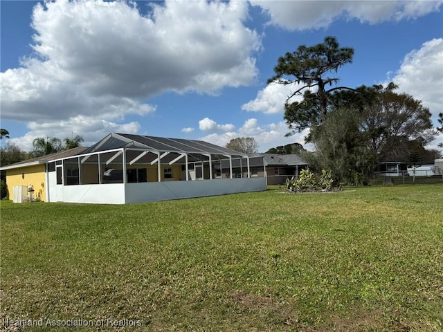 exterior space with a lanai