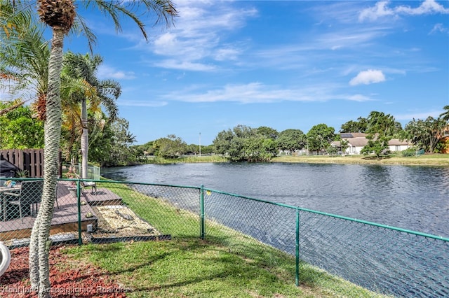 property view of water