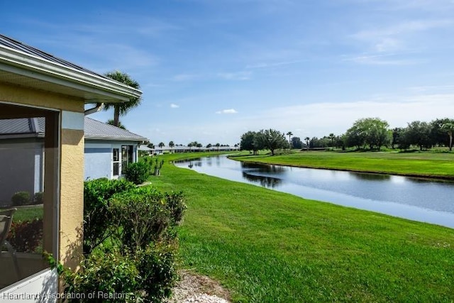 view of water feature