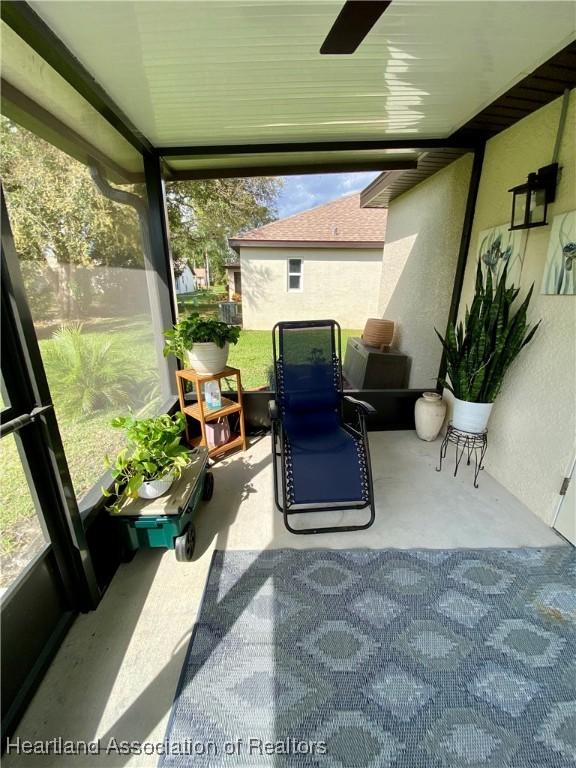 view of sunroom / solarium