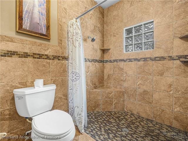 1494 Wilde St, Avon Park, FL 33825 - full bathroom featuring tiled shower and tile walls