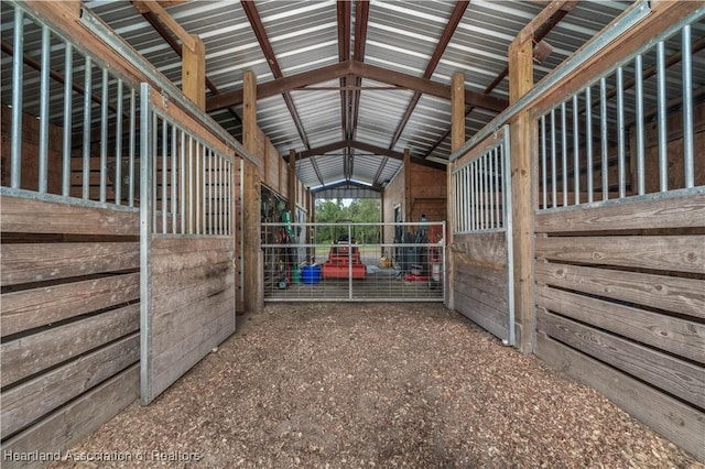 view of stable