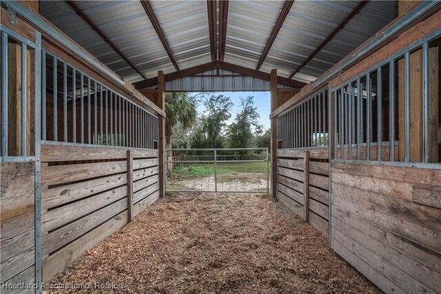 view of stable