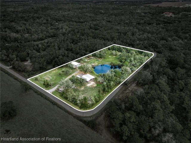 3788 SW Armadillo Trl, Arcadia, FL 34266 - bird's eye view with a water view
