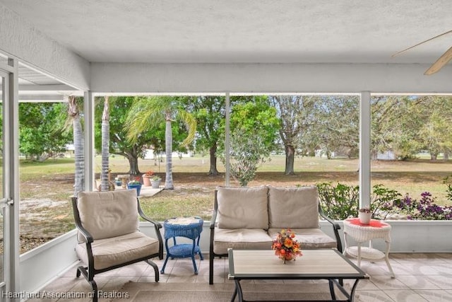 view of sunroom / solarium