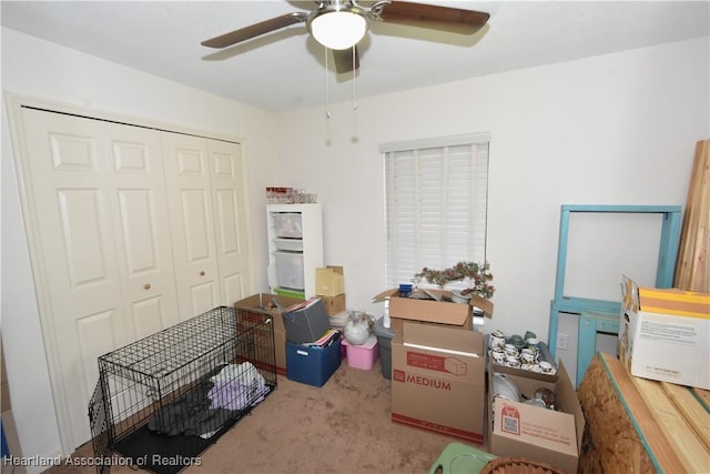259 Condor Ave, Sebring, FL 33870 - carpeted bedroom with a closet and ceiling fan